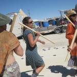 Morris dance at Burning Man, 2011