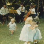 Early dancing with my cousins (I'm in the blue frock with the black shoes)